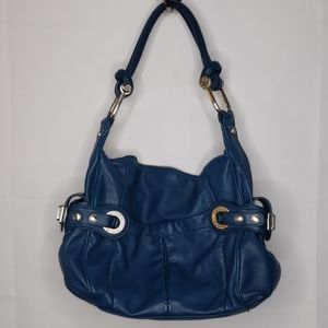 B. Makowsky blue leather purse